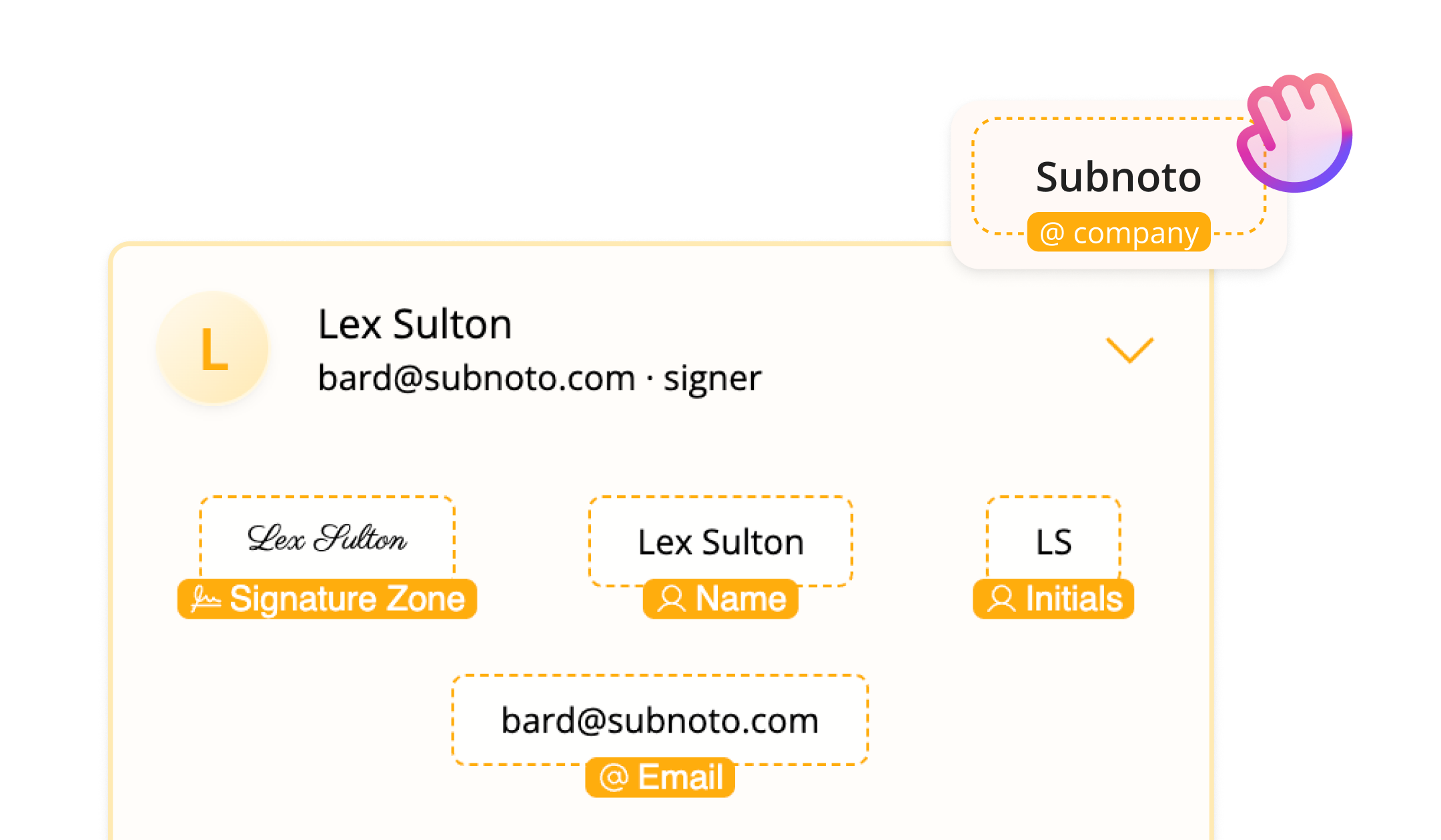 Signature fields