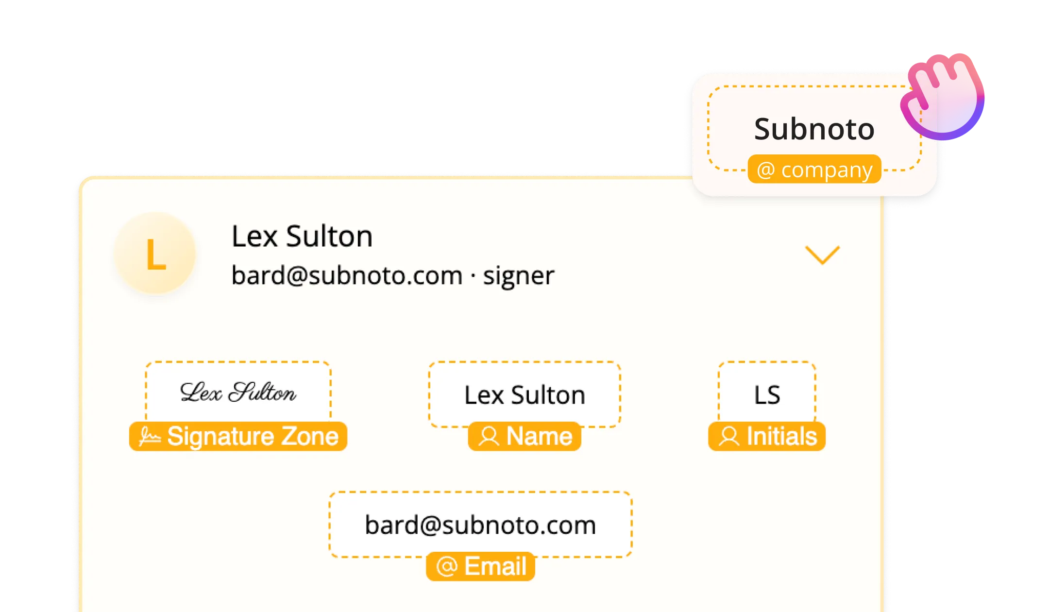 Signature fields