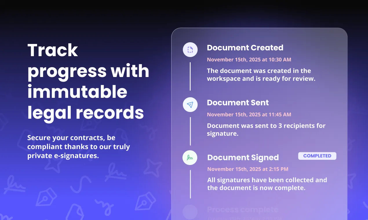Track Progress Legal Records